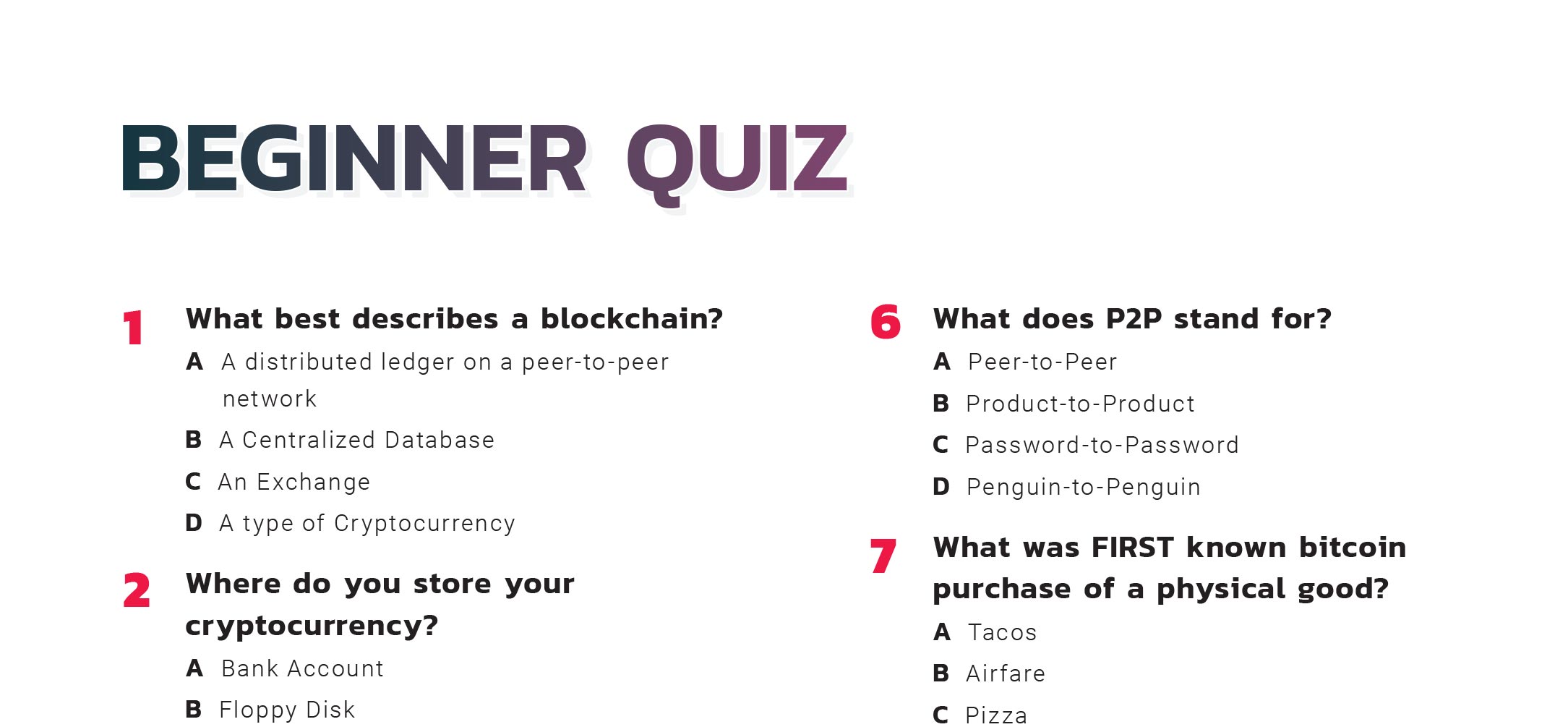Beginner Quiz