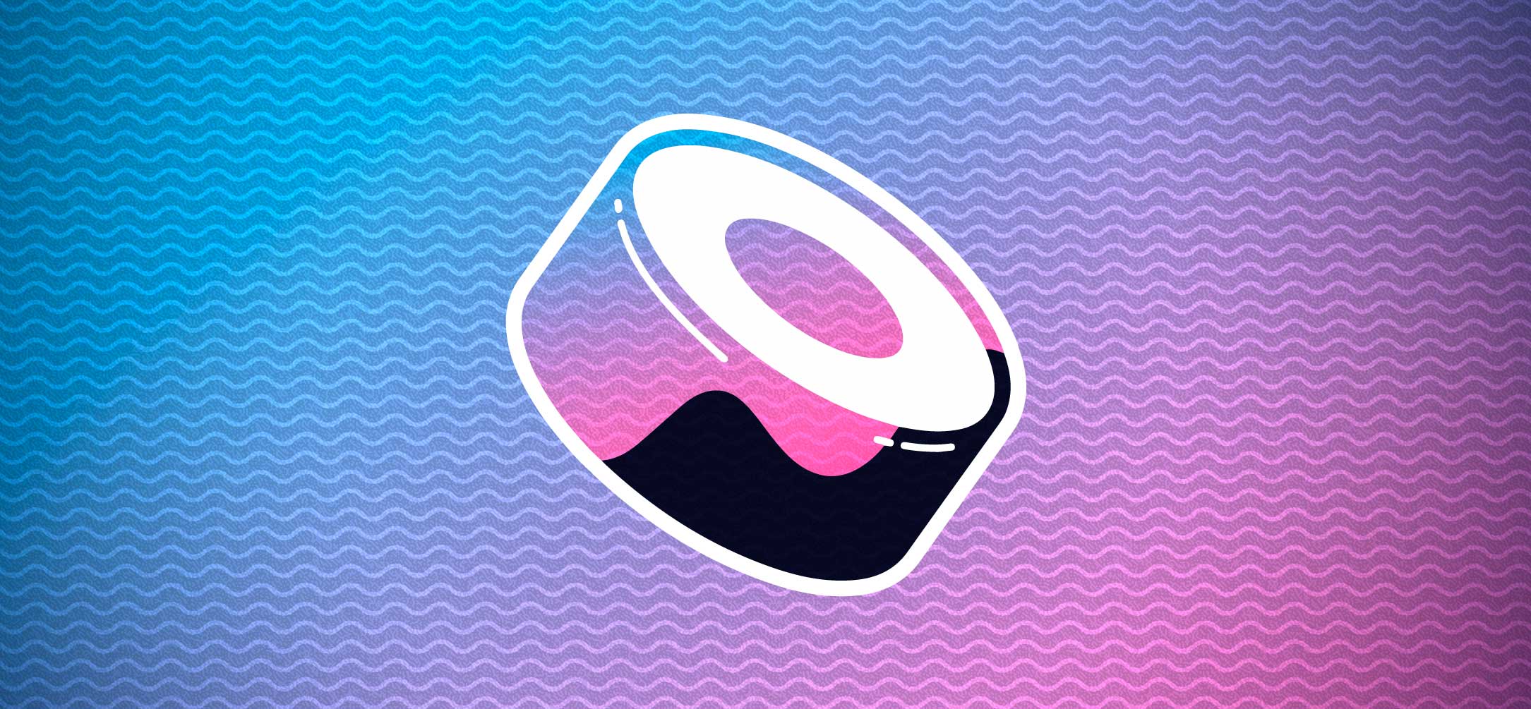 Illustration of a piece of sushi