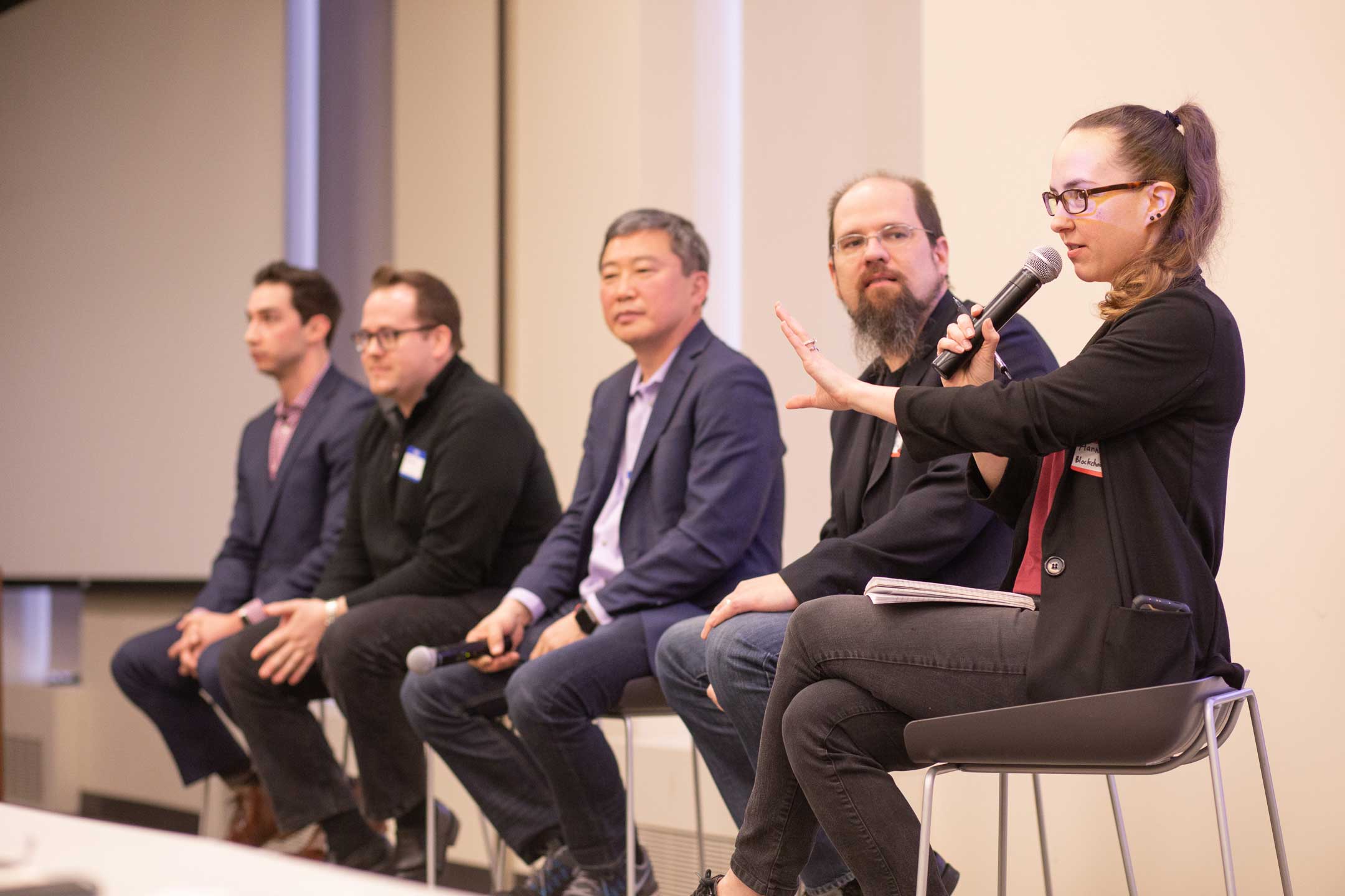 Hannah on stage Hannah on stage