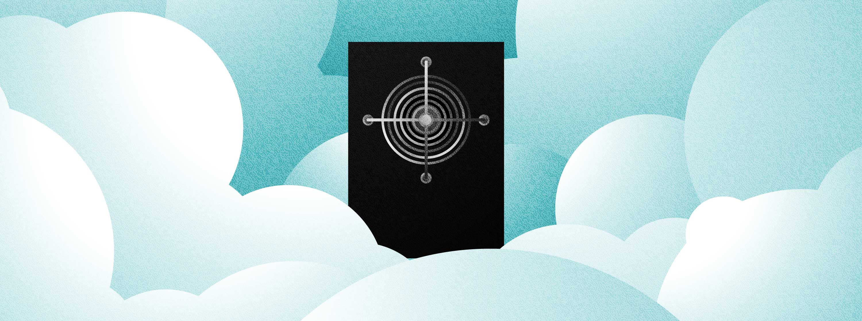 A server in the snow