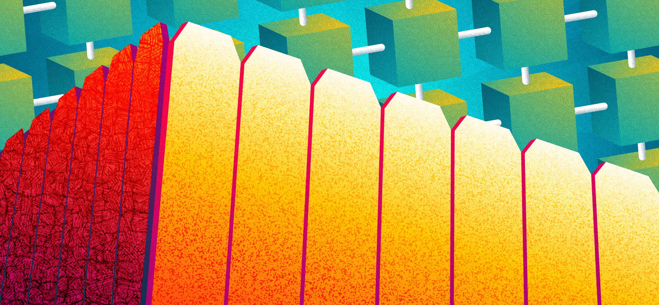 A fence protectig a blockchain network